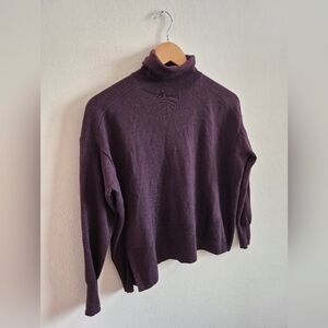 Gorman 100% Merino Wool Turtleneck Boxy Fit Sweater Size 6 Or XS (Oversized Fit)